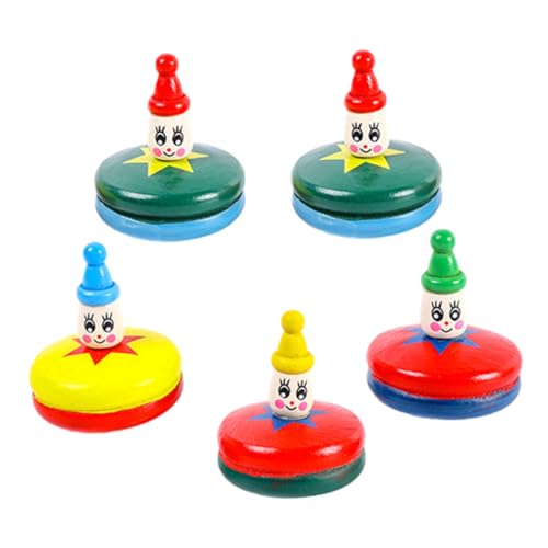 UPKOCH 5 Stück Kreisel Gyroskop kleine Spielsachen MINI Inertial Gyroscop hölzern UPKOCH 5 Stück Kreisel Gyroskop kleine Spielsachen MINI Inertial Gyroscop hölzern von UPKOCH