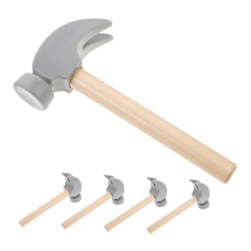 UPKOCH 5 Stück Lernspielzeug Für Kleinkind Werkzeuge Hammer Für Spielzeughammer Gefälschter Hammer Klopfhammer Holzhammer Werkzeug Rollenspiel Konstruktionswerkzeuge Aus von UPKOCH