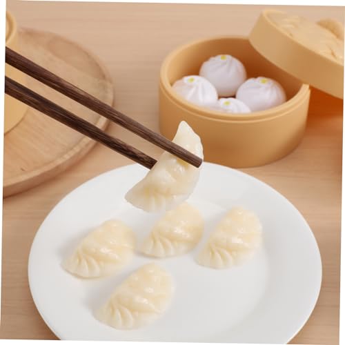 UPKOCH 5 Stück Lifelike Dumpling Model Teilig PVC Simuliertes Essen Dekoration Fotografie Requisite für Restaurant Küche Zubehör von UPKOCH