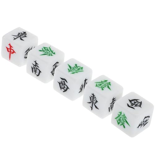 UPKOCH 5 Stück Mahjong Windrichtungswürfel für Brettspiele Große Mahjong Dice für Home Party und Bar Langlebig und Unterhaltsam für Spiele UPKOCH 5 Stück Mahjong Windrichtungswürfel für Brettspiele Große Mahjong Dice für Home Party und Bar Langlebig und Unterhaltsam für Spiele von UPKOCH