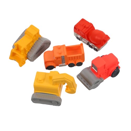 UPKOCH 5 Stück Mikro Landschaftsbaubagger Konstruktionsspielzeug Technikspielzeug Kleine Baufahrzeuge BAU LKW Minibagger Mini Baufahrzeuge Harz von UPKOCH