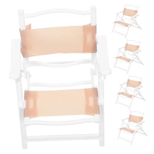 UPKOCH 5 Stück Miniatur Strandliegestuhl Figur Klappstuhl Miniaturmöbel Modell Miniaturstühle Winzige Möbel Miniaturen Miniatur Liegestuhl Dekorationen Kunststoff Beige UPKOCH 5 Stück Miniatur Strandliegestuhl Figur Klappstuhl Miniaturmöbel Modell Miniaturstühle Winzige Möbel Miniaturen Miniatur Liegestuhl Dekorationen Kunststoff Beige von UPKOCH