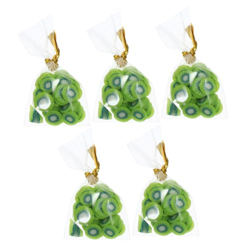 UPKOCH 5 Stück Obstdekor Für Minihaus Beutel Süß Taschen Obstdekor Selber Machen Dekorative Lebensmittel-Requisite Spielhaus-dessertspielzeug Verpacktes Obstdekor Miniatur-obstdekor Gummi von UPKOCH