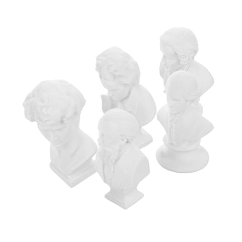 UPKOCH 5 Stück Puppenhaus-Gipsstatue Kleine Statuen als Dekoration für Regale Miniaturstatue Figur Statuette sammlerstücke Puppenhaus Dekoration Mini-Statue Skulpturen Wohnkultur Weiß UPKOCH 5 Stück Puppenhaus-Gipsstatue Kleine Statuen als Dekoration für Regale Miniaturstatue Figur Statuette sammlerstücke Puppenhaus Dekoration Mini-Statue Skulpturen Wohnkultur Weiß von UPKOCH
