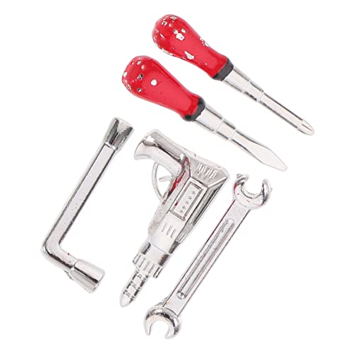 UPKOCH Vivid Miniature Kit – 5-teiliges Mini-hauswerkzeug Für Puppenhauszubehör Und Miniatur- von UPKOCH