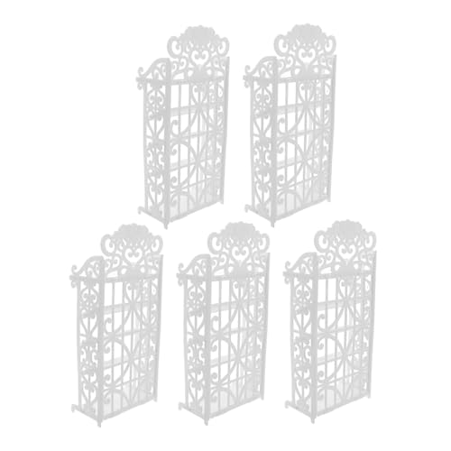 UPKOCH 5 Stück Puppenstubenmöbel Schuhschrank Miniaturzubehör Puppenzubehör White von UPKOCH