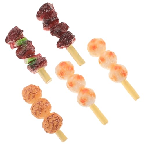 UPKOCH 5 Stück Simulierte Grillspieße Küche Rollenspiel Grill-Spielessen Küchengeräte Zubehör für Spielhäuser Küche Essen realistisches Spielfutter PVC UPKOCH 5 Stück Simulierte Grillspieße Küche Rollenspiel Grill-Spielessen Küchengeräte Zubehör für Spielhäuser Küche Essen realistisches Spielfutter PVC von UPKOCH