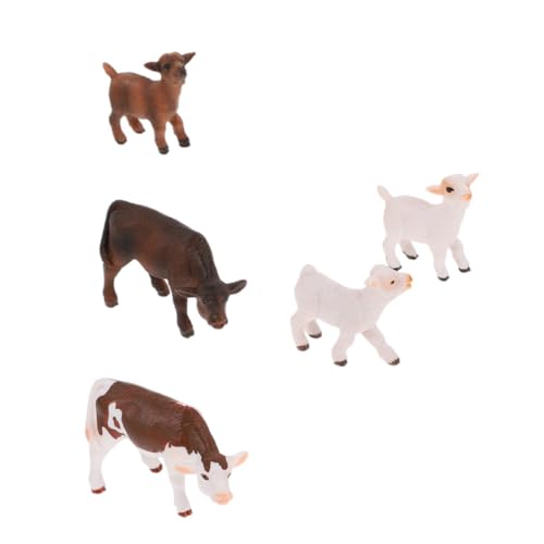 UPKOCH 5 Stück Teiliges Bauernhoftiere Modell Detailreiche Ox und Jungtiere Figuren Realistische Tierstatue Dekoration Kompakte für Tisch Regal Pädagogisches UPKOCH 5 Stück Teiliges Bauernhoftiere Modell Detailreiche Ox und Jungtiere Figuren Realistische Tierstatue Dekoration Kompakte für Tisch Regal Pädagogisches von UPKOCH