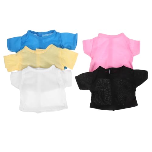 UPKOCH 5 Stück Teiliges Kurzärmelige T-Shirts für Plüschtiere Solide Farben Modisch und Bequem Geeignet als Kleidung für Große Stofftiere und Bären UPKOCH 5 Stück Teiliges Kurzärmelige T-Shirts für Plüschtiere Solide Farben Modisch und Bequem Geeignet als Kleidung für Große Stofftiere und Bären von UPKOCH