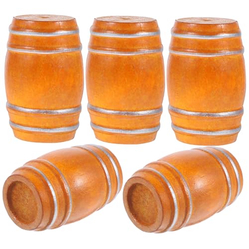 UPKOCH 5 Stück Teiliges Mini Holzfass für Puppenhaus Dekoration Handgefertigtes Miniatur Bierfass als Realistische Bar Figurine Langlebiges Holzspielzeug für Mini Haus für Bierliebhaber UPKOCH 5 Stück Teiliges Mini Holzfass für Puppenhaus Dekoration Handgefertigtes Miniatur Bierfass als Realistische Bar Figurine Langlebiges Holzspielzeug für Mini Haus für Bierliebhaber von UPKOCH