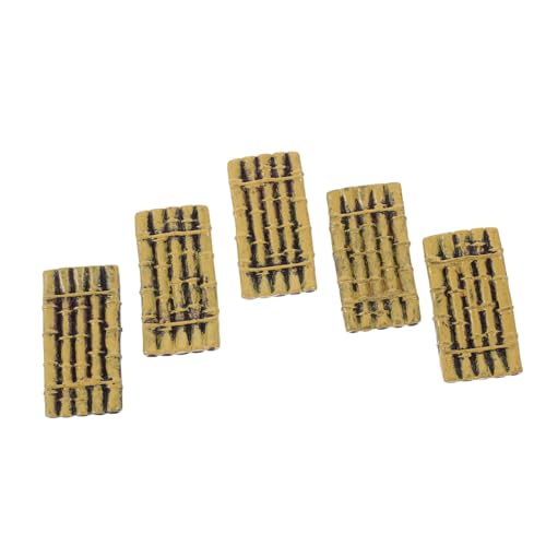 UPKOCH 5 Stück Teiliges Miniatur Floß Modell Realistisches Deko Ornament für Garten Innenräume und Partys für Naturliebhaber Leicht und Kompakt für Kreative Dekoration von UPKOCH