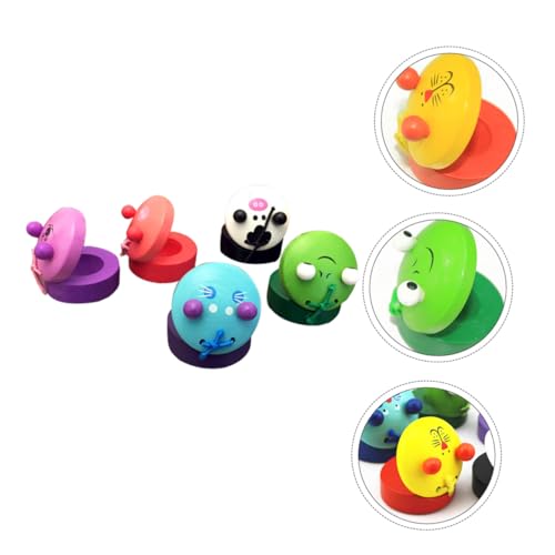 UPKOCH 5 Stück Teiliges Percussion für Bunte Kindgerechte Castanets Rhythmusgefühl und Musikalischem Talent Geeignet für Kleinkinder Ab Jahr von UPKOCH
