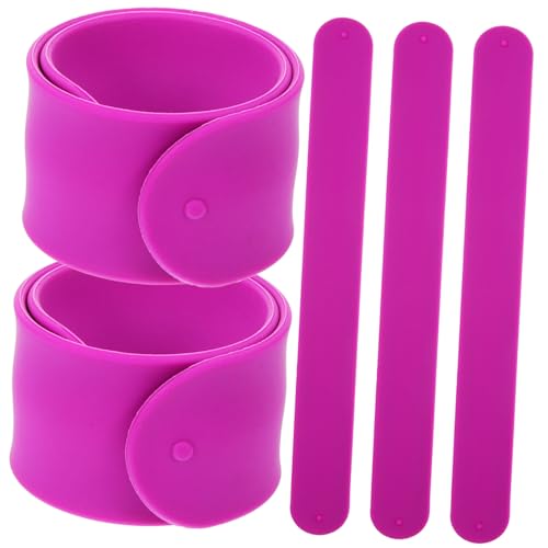 UPKOCH 5 Stück Teiliges Silikon Slap Armband Elastische Party Mitgebsel Flexible Farbige Handgelenkbänder für Spiele Geschenke Events für Kindergeburtstag und Party Goodie Bags von UPKOCH