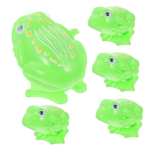 UPKOCH 5 Stück Uhrwerk-Frosch- kinderspielzeug Toy Set Toys Frosch zappelt Urlaubsspielzeug zum Aufziehen Aufziehbare Tierspielzeuge Plastik Green UPKOCH 5 Stück Uhrwerk-Frosch- kinderspielzeug Toy Set Toys Frosch zappelt Urlaubsspielzeug zum Aufziehen Aufziehbare Tierspielzeuge Plastik Green von UPKOCH