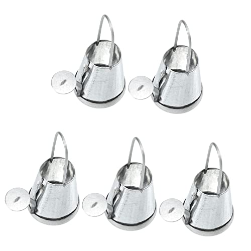 UPKOCH 5 Stück Wasserkocher Micro Landschaft Mini klein Botanisches dekorativ Wasserkanne für Pflanzen puppenhauszubehör Mikrolandschaftsmodelle Gießkanne Eisen Silver von UPKOCH