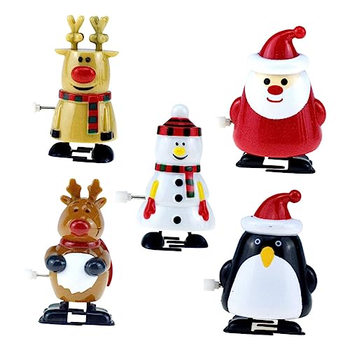 UPKOCH 5 Stück Weihnachts Aufziehspielzeug Teiliges Santa Schneemann Pinguin Elch Figuren Cartoon Laufspielzeug für Weihnachtsfeier Hand Auge Koordination UPKOCH 5 Stück Weihnachts Aufziehspielzeug Teiliges Santa Schneemann Pinguin Elch Figuren Cartoon Laufspielzeug für Weihnachtsfeier Hand Auge Koordination von UPKOCH