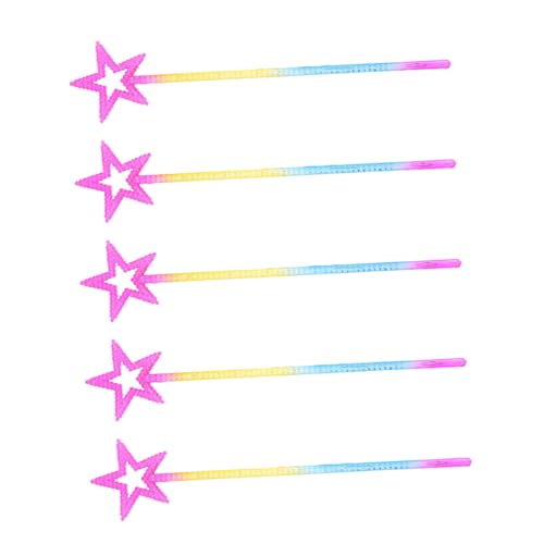 UPKOCH 5 Stück Zauberstab Großpackung Für Feenstäbe Mädchen Pop Kinderspielzeug Glitzer Set Party Prinzessinnen Stern Zauberstab Kinderspielzeug Für von UPKOCH