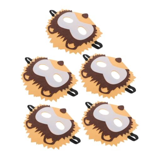 UPKOCH 5 Stück tierische Maske Schlafende Augenmaske Karikatur Kaninchen Tier-Cosplay-Maskerade Halloween-Attacken halloween-maske entzückende Tiermaske süße Tiermaske Vlies von UPKOCH