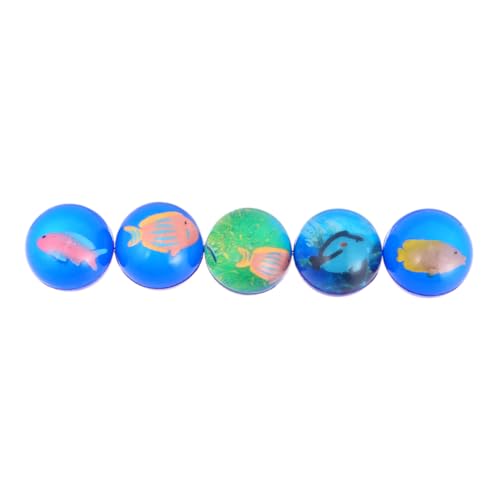 UPKOCH 5 Stücke Transparenter Ball Springender Ball Aus Gummi Blue UPKOCH 5 Stücke Transparenter Ball Springender Ball Aus Gummi Blue von UPKOCH