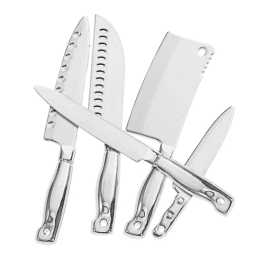 UPKOCH 5 Teiliges Küchenmesser Kombinationsmodell Zubehör Puppenhausmöbel Puppen Miniatur Bausätze Zappelspielzeug Neuheit Puppenhäuser Mini Puppenhauszubehör Miniatur Besteck von UPKOCH