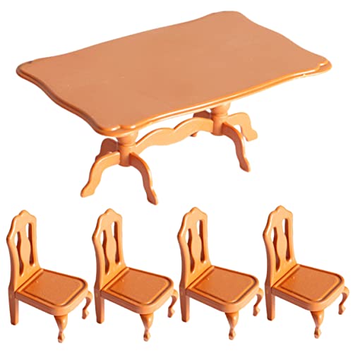 UPKOCH Miniatur-möbel-Sets Im Maßstab 1/12 5-teilig Mini-Tisch- Und Stuhl-Set Für Puppenhaus UPKOCH Miniatur-möbel-Sets Im Maßstab 1/12 5-teilig Mini-Tisch- Und Stuhl-Set Für Puppenhaus von UPKOCH