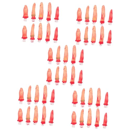 UPKOCH 50 Stck. Teiliges Halloween Deko Abgetrennte Finger Simulation Blutige Requisiten für Gruselige Geisterhaus Dekoration und Halloween Party Atmosphäre UPKOCH 50 Stck. Teiliges Halloween Deko Abgetrennte Finger Simulation Blutige Requisiten für Gruselige Geisterhaus Dekoration und Halloween Party Atmosphäre von UPKOCH