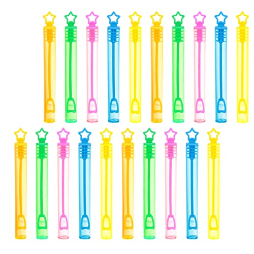 UPKOCH 50 Stück Blasenflasche Seifenblasenstäbe Gastgeschenke Für 4-8 Bubble Zauberstab Sommerblasenstäbe Regenbogen-blasenstab Kinderblasenstäbe Blase Zauberstab Plastik von UPKOCH