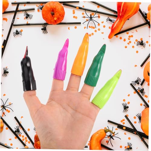 UPKOCH 50 Stück Halloween Hexen Fingernägel Lang Realistisch Vampir Krallen Cosplay Party Zubehör Leichte Bequeme Kunstnägel für Verkleidung und Fest UPKOCH 50 Stück Halloween Hexen Fingernägel Lang Realistisch Vampir Krallen Cosplay Party Zubehör Leichte Bequeme Kunstnägel für Verkleidung und Fest von UPKOCH