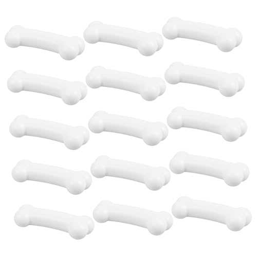 UPKOCH 50 Stück Halloween-Skelett-Requisiten Knochendekor Tischplatte Skelett-Plüschtier Skelett Figur Mini gefälscht Halloween-Hundehausdekoration Plastikknochen falsche Knochen Weiß von UPKOCH