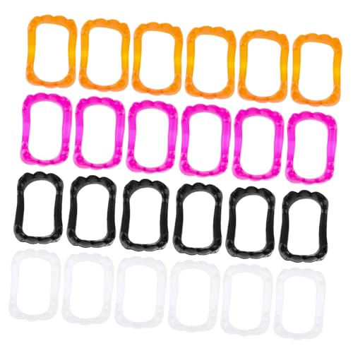 UPKOCH 50 Stück Halloween-zahnersatz Cosplay Vampir-Halloween-kostüm Kind Klein Erwachsene Zombie Halloween -kostüm Miniatur Halloween-Vampir-zahnersatz Zubehör Mund Plastik Colorful von UPKOCH