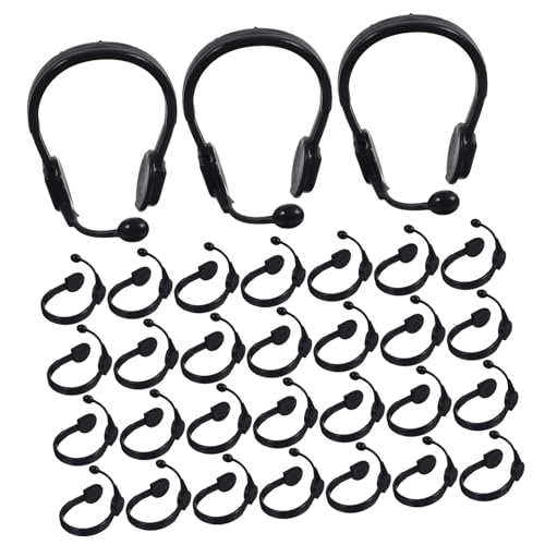 UPKOCH 50 Stück Kleine Gelbe Enten Kopfhörer Puppenhaus Kinderpuppe Mini Headset Puppen Anzieh Kopfhörer Puppen Headset Puppenbasteln Headset Dekorationen Puppen Anzieh von UPKOCH