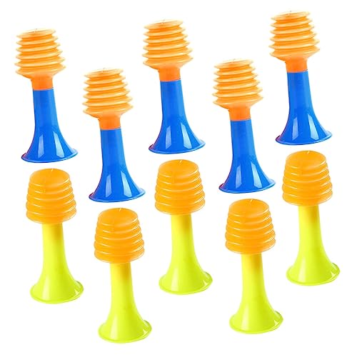 UPKOCH 50 Stück Baby-musikinstrumente Trompetenspielzeug Abs-Material Lernspielzeug Für Kinder Mini-hornspielzeug Mit Lustigem Design von UPKOCH
