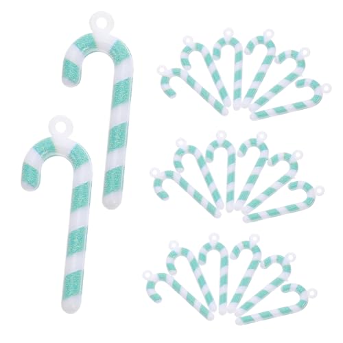 UPKOCH 50 Stück Mini Candy Cane Dekorationen Grün Gestreift DIY Weihnachtsbasteln Anhänger Zubehör Festliche Handwerks-Accessoires für Weihnachtsdeko und Party UPKOCH 50 Stück Mini Candy Cane Dekorationen Grün Gestreift DIY Weihnachtsbasteln Anhänger Zubehör Festliche Handwerks-Accessoires für Weihnachtsdeko und Party von UPKOCH