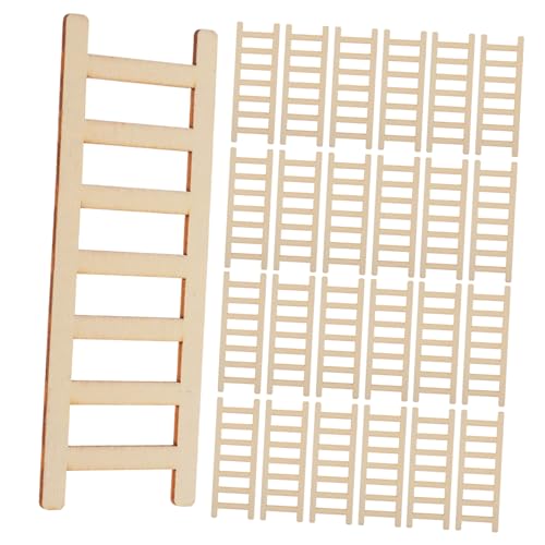 UPKOCH 50 Stück Mini Holzleiter Miniatur Puppenhaus Dekor Stabile DIY Treppe aus Holz Realistische Mini Gartenleiter für Puppenhaus Landschaftsdeko und Zubehör UPKOCH 50 Stück Mini Holzleiter Miniatur Puppenhaus Dekor Stabile DIY Treppe aus Holz Realistische Mini Gartenleiter für Puppenhaus Landschaftsdeko und Zubehör von UPKOCH