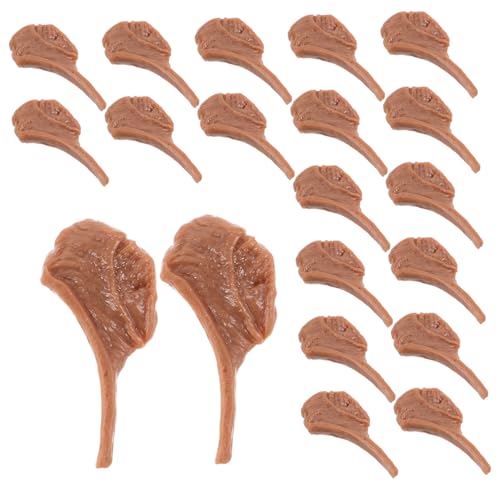 UPKOCH 50 Stück Miniatur Steak Deko Fake Meat Realistische Kleine Künstliche Fleischmodelle für Küche Fotografie Requisiten Marktstand Dekoration Sammler von UPKOCH