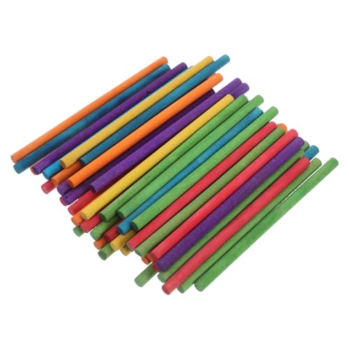 UPKOCH 50-teiliges Rhythmus-Musik-Stick-Set für Jungen und Mädchen Musikinstrumente Bunte Hölzerne Rhythmus-Sticks für Die Vorschule von UPKOCH