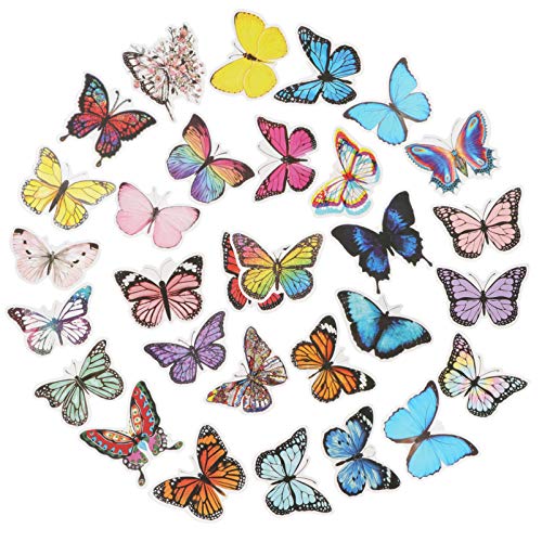 UPKOCH Schmetterlings-Aufkleber-Set 50 Stück Scrapbook-Aufkleber PVC-Material Einfache Anwendung Schmetterlings-Graffiti-Aufkleber UPKOCH Schmetterlings-Aufkleber-Set 50 Stück Scrapbook-Aufkleber PVC-Material Einfache Anwendung Schmetterlings-Graffiti-Aufkleber von UPKOCH
