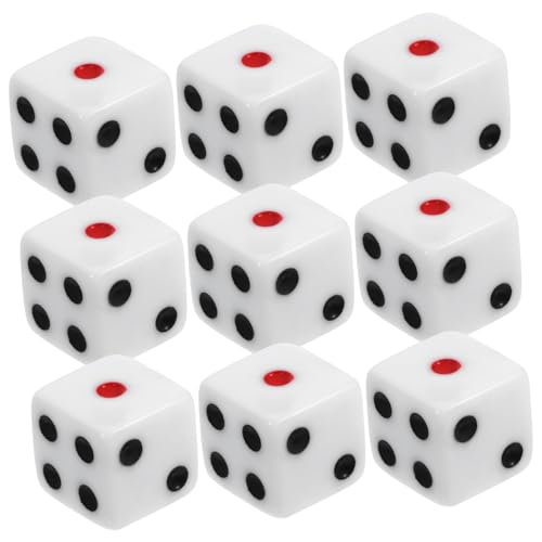UPKOCH 50stücke Acryl Würfel Tragbare Seitige Dice Für Brettspiele Und Partyspiele Lustige Spielwürfel Für Spielabende Zubehör Für Gesellschaftsspiele von UPKOCH