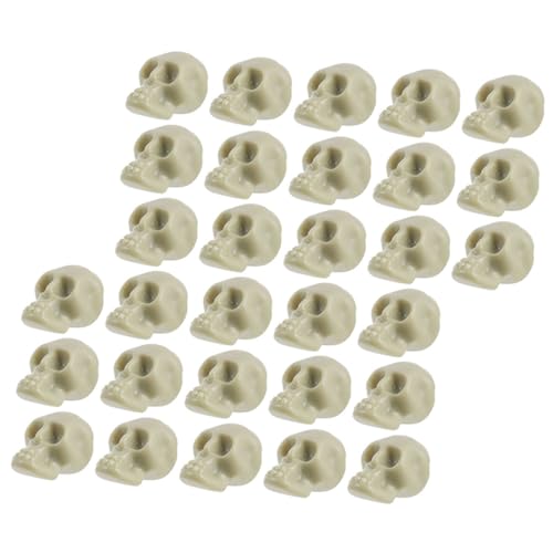 UPKOCH 50 Stück realistischer Schädel gruselig Gesicht Plüsch realistisches Schädelmodell Halloween Halloween schädel lebensechter Schädelkopf Mini-Schädelkopf Plastik von UPKOCH