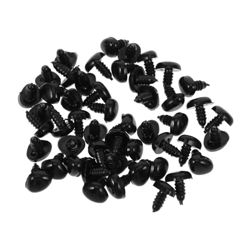 UPKOCH 50 Stück tierische Nase Zubehör für Babypuppen Tierhandwerk Nase Dolly Hase Mund Plüschtier Nase DIY Puppenzubehör Nase und für Kuscheltiere Bastelnase für Stofftiere Plastik Black UPKOCH 50 Stück tierische Nase Zubehör für Babypuppen Tierhandwerk Nase Dolly Hase Mund Plüschtier Nase DIY Puppenzubehör Nase und für Kuscheltiere Bastelnase für Stofftiere Plastik Black von UPKOCH
