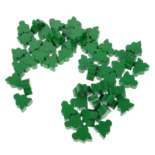 UPKOCH 50 Stücke Stücke Fliegen Schach Lebkuchen Mann Handwerk Bord Spiel Zubehör Grün Holz UPKOCH 50 Stücke Stücke Fliegen Schach Lebkuchen Mann Handwerk Bord Spiel Zubehör Grün Holz von UPKOCH