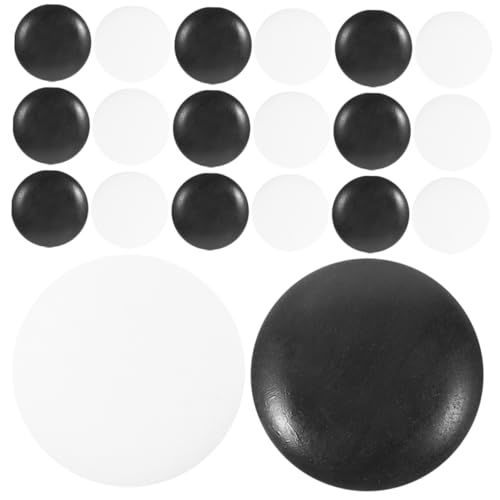 UPKOCH 500 Stck Teiliges Go Schachstein aus Robustem Resin Kleine Spielsteine in Schwarz und Weiß Glatt Poliert Langlebig für Go Spiel und Brettspielzubehör und Freizeitspieler von UPKOCH