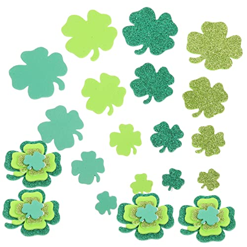 UPKOCH 500 Stück Vierblatt Aufkleber Kleeblatt Aufkleber Für Partys Aufkleber Für Den St Patrick's Day Selbstklebende Kleeblatt Aufkleber Kleeblatt Aufkleber Für DIY Dekoration von UPKOCH