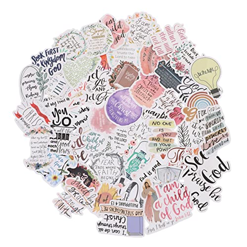 UPKOCH 50Stücke wasserdichte Jesus Aufkleber Lustige Papieraufkleber Für Scrapbooking Wasserflasche Laptop Und Mehr Erwachsene Und Kreative Projekte von UPKOCH