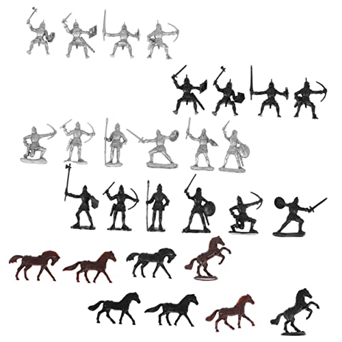 UPKOCH 56 Stück Teiliges Mittelalterliches Soldaten Spielset aus Hochwertigem mit Rittern Pferden und Kriegern Detailreiche Modellfiguren für Pädagogisches Sammelspielzeug UPKOCH 56 Stück Teiliges Mittelalterliches Soldaten Spielset aus Hochwertigem mit Rittern Pferden und Kriegern Detailreiche Modellfiguren für Pädagogisches Sammelspielzeug von UPKOCH