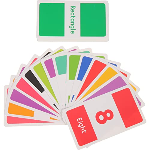 UPKOCH 58St Alphabet-Karten lernkarten für farbkarte Erinnerung an einjähriges Punkt Wörter Flash-Karten sehen Lernkarten gestalten Papierstau Colorful von UPKOCH