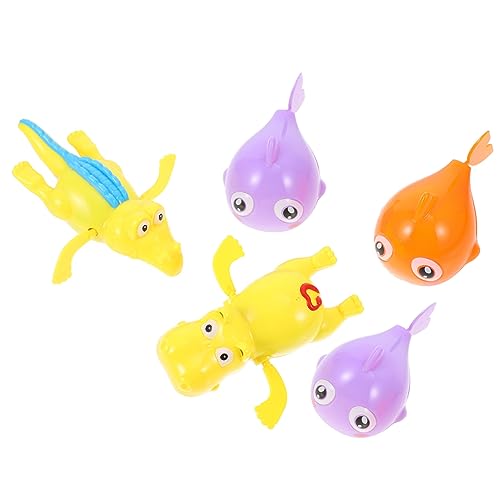 UPKOCH Interaktives Schwimmspielzeug Für Babys Aufzieh-badespielzeug-Set Leuchtende Farben Für Jungen Und Mädchen Zufällige Farbe von UPKOCH