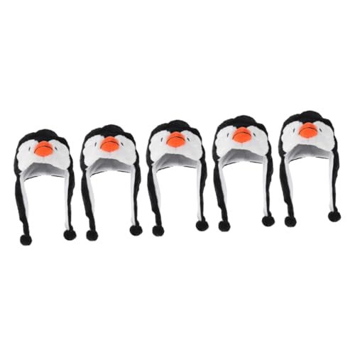 UPKOCH 5St Pinguin-Hut dekorativer Tierhut Partykostüm Hut Neuheit Partyhut Karneval Hut Kappen Wintermütze für Kinder bequeme Wintermütze niedlich Kleidung Frauenhut schmücken Plüsch von UPKOCH