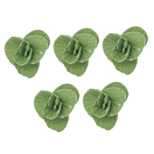 UPKOCH 5St Puppenstubengemüse Miniaturgemüse zum Basteln Künstliches Minigemüse künstliches Gemüse künstliches Grün Gemüsemodell Mini-Gemüse puppenhaus Essen schmuck Aluminium Green von UPKOCH