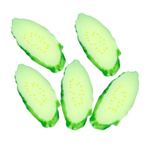 UPKOCH 5 Stücke Simulation Gurke Modelle Gefälschte Gemüse Scheiben Für Küche Und Catering Halle UPKOCH 5 Stücke Simulation Gurke Modelle Gefälschte Gemüse Scheiben Für Küche Und Catering Halle von UPKOCH